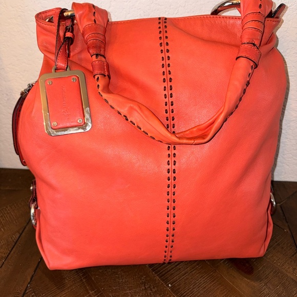 b. makowsky Handbags - B. Makowsky Bold Orange Shoulder Bag